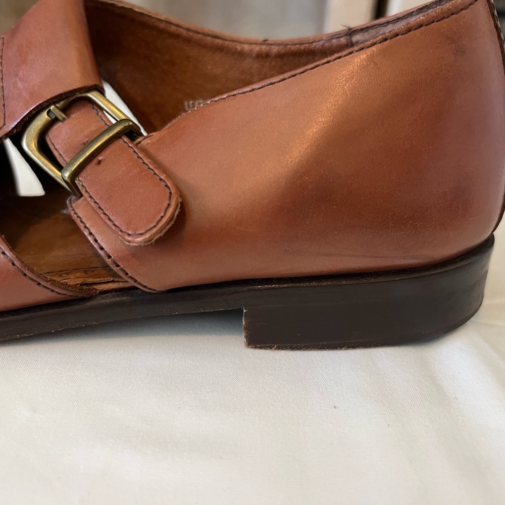 Bass Muzi Men’s Leather Fisherman Sandals Brown Size 11.5M Made in Brazil - Picture 3 of 14